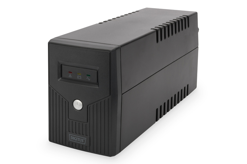 354347-dn-170063-4016032441342-0.webp Digitus Line-Interactive UPS Line-Interactive UPS DN-170063, 600VA, 360W, 1x 12V/7Ah battery, 2x CEE 7/7 outlet, 2x RJ-11, 1x USB 2.0 type B, LED, Simulated Sine Wave, 298x101x142mm, 4.35kg 600 VA 360 W
