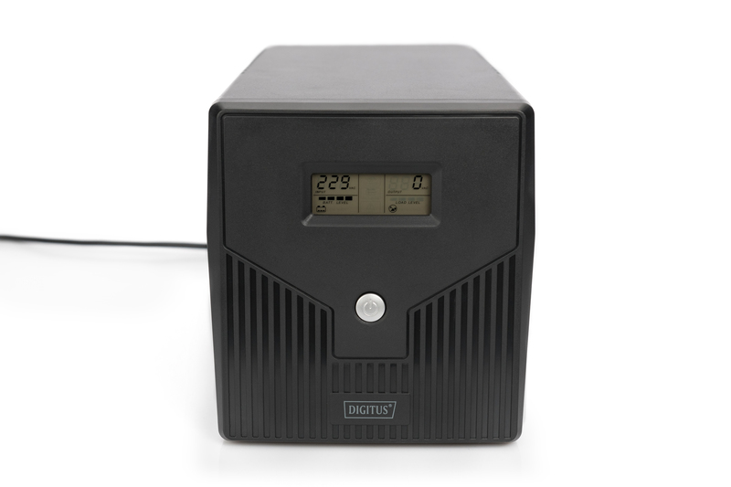 354349-dn-170074-4016032441366-0.webp Digitus Line-Interactive UPS Line-Interactive UPS DN-170074, 1000VA, 600W, 2x 12V/7Ah battery, 4x CEE 7/7 outlet, 2x RJ45, 1x USB 2.0 type B, 1x RS232, LCD, Simulated Sine Wave, 338x150x162mm, 7.8kg 1000 VA 600 W