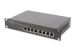 Digitus   8-port Gigabit Ethernet Switch   DN-80114   Unmanaged   Rackmountable   Power supply type Internal