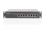 Digitus   8-port Gigabit Ethernet PoE switch   DN-95317   Unmanaged   Rackmountable   Power supply type Internal