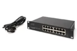 Digitus   16-port Gigabit Ethernet Switch   DN-80115   Unmanaged   Rackmountable   Power supply type Internal