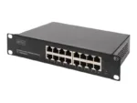 Digitus   16-port Gigabit Ethernet Switch   DN-80115   Unmanaged   Rackmountable   Power supply type Internal