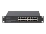 Digitus   16-port Gigabit Ethernet Switch   DN-80115   Unmanaged   Rackmountable   Power supply type Internal