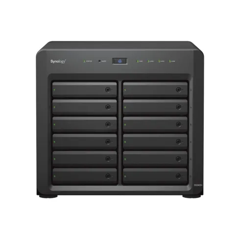 Synology   Tower NAS   DS2422+   Up to 12 HDD/SSD Hot-Swap   AMD Ryzen   Ryzen V1500B Quad Core   Processor frequency 2.2 GHz   4 GB   DDR4