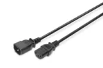 Digitus   Power Cord extension cable  C13 – C14,   AK-440201-018-S   Black