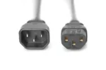 Digitus   Power Cord extension cable  C13 – C14,   AK-440201-018-S   Black