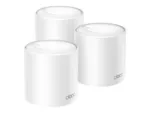 TP-LINK Deco X50 (3-pack) AX3000 Whole Home Mesh Wi-Fi 6 System   Whole Home Mesh Wi-Fi 6 System   Deco X50 (3-pack)   802.11ax   574+2402 Mbit/s   Ethernet LAN (RJ-45) ports 3   Mesh Support Yes   MU-MiMO Yes   No mobile broadband   Antenna type Internal