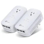TP-LINK   AV1300 Gigabit Passthrough Powerline Starter Kit   TL-PA8030P KIT   1300 Mbit/s   Ethernet LAN (RJ-45) ports 3   No Wi-Fi   Extra socket