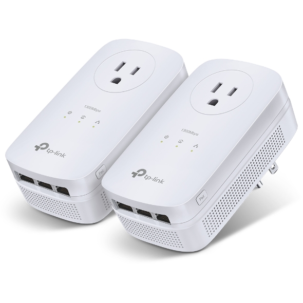 355951-tl-pa8030p-kit-6935364033156-0.webp TP-LINK AV1300 Gigabit Passthrough Powerline Starter Kit TL-PA8030P KIT 1300 Mbit/s Ethernet LAN (RJ-45) ports 3 No Wi-Fi Extra socket