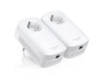 TP-LINK   AV1300 Gigabit Passthrough Powerline Starter Kit   TL-PA8010P KIT   1300 Mbit/s   Ethernet LAN (RJ-45) ports 1   No Wi-Fi   Extra socket