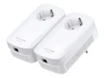 TP-LINK   AV1300 Gigabit Passthrough Powerline Starter Kit   TL-PA8010P KIT   1300 Mbit/s   Ethernet LAN (RJ-45) ports 1   No Wi-Fi   Extra socket