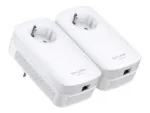 TP-LINK   AV1300 Gigabit Passthrough Powerline Starter Kit   TL-PA8010P KIT   1300 Mbit/s   Ethernet LAN (RJ-45) ports 1   No Wi-Fi   Extra socket