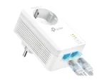 TP-LINK   AV1000 2-Port Gigabit Passthrough Powerline Starter Kit   TL-PA7027P KIT   10/100/1000 Mbit/s   Ethernet LAN (RJ-45) ports 2   No Wi-Fi   Extra socket