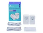 TP-LINK   AV1000 2-Port Gigabit Passthrough Powerline Starter Kit   TL-PA7027P KIT   10/100/1000 Mbit/s   Ethernet LAN (RJ-45) ports 2   No Wi-Fi   Extra socket
