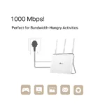 TP-LINK   AV1000 Gigabit Passthrough Powerline Adapter   TL-PA7017P   1000 Mbit/s   Ethernet LAN (RJ-45) ports 1   No Wi-Fi   Extra socket