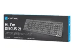 Natec   Keyboard   Discus 2 Slim   Standard   Wired   US   Black   USB 2.0   424 g   Numeric keypad