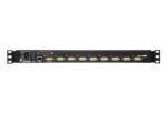 Aten   KVM over IP Switch with Daisy-Chain Port and USB Peripheral Support   CL5708IN 8-Port PS/2-USB VGA 19″ LCD KVM