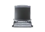 Aten   KVM over IP Switch with Daisy-Chain Port and USB Peripheral Support   CL5708IN 8-Port PS/2-USB VGA 19″ LCD KVM