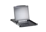 Aten   KVM over IP Switch with Daisy-Chain Port and USB Peripheral Support   CL5708IN 8-Port PS/2-USB VGA 19″ LCD KVM