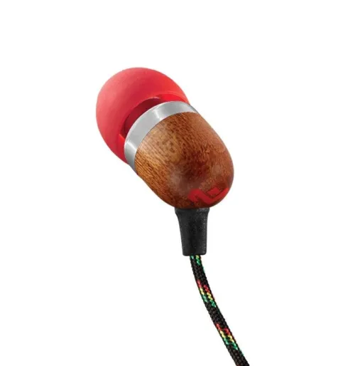 Marley   Earbuds   Smile Jamaica   Wired   In-ear   Microphone   Red