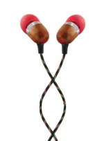 Marley   Earbuds   Smile Jamaica   Wired   In-ear   Microphone   Red