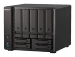 QNAP   9-Bay QuTS hero NAS   TS-H973AX-8G   Up to 9 HDD/SSD Hot-Swap   AMD Ryzen   Ryzen V1500B Quad-Core   Processor frequency 2.2 GHz   8 GB   DDR4