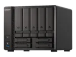 QNAP   9-Bay QuTS hero NAS   TS-H973AX-8G   Up to 9 HDD/SSD Hot-Swap   AMD Ryzen   Ryzen V1500B Quad-Core   Processor frequency 2.2 GHz   8 GB   DDR4