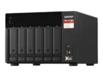 QNAP   6-Bay QTS and QuTS hero NAS   TS-673A-8G   Up to 6 HDD/SSD Hot-Swap   AMD Ryzen   Ryzen V1500B Quad-Core   Processor frequency 2.2 GHz   8 GB   DDR4