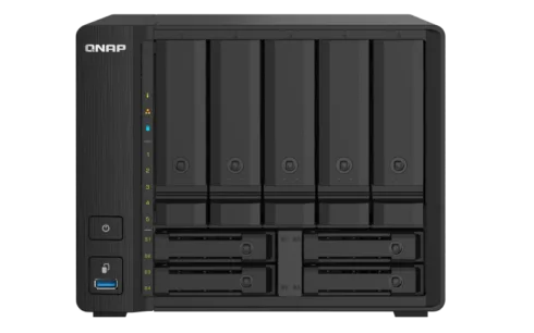 QNAP   9-Bay QTS NAS   TS-932PX-4G   Up to 9 HDD/SSD Hot-Swap   AnnapurnaLabs Alpine   AL324 ARM Cortex-A57 Quad-Core   Processor frequency 1.7 GHz   4 GB   DDR4