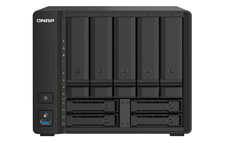 357014-ts-932px-4g-4713213517963-0.webp QNAP 9-Bay QTS NAS TS-932PX-4G Up to 9 HDD/SSD Hot-Swap AnnapurnaLabs Alpine AL324 ARM Cortex-A57 Quad-Core Processor frequency 1.7 GHz 4 GB DDR4