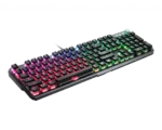 MSI   VIGOR GK71 SONIC RED US   Gaming keyboard   Wired   RGB LED light   US   Black