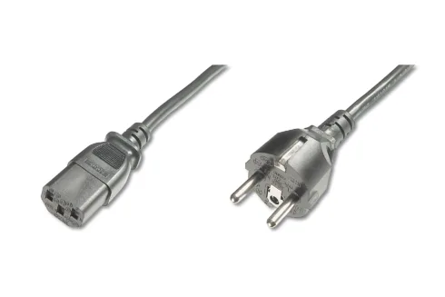 Digitus   Power Cord Cable   Power Cord, Schuko (CEE 7/7) – C13 M/F, H05VVF3G 0.75qmm   Black