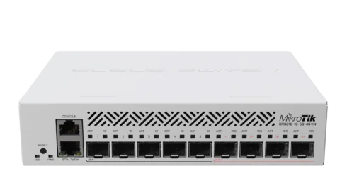 Cloud Router Switch   CRS310-1G-5S-4S+IN   No Wi-Fi   10/100/1000 Mbit/s   Ethernet LAN (RJ-45) ports 1   Mesh Support No   MU-MiMO No   No mobile broadband