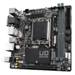 Gigabyte   H610I DDR4 1.0 M/B   Processor family Intel   Processor socket  LGA1700   DDR4 DIMM   Memory slots 2   Supported hard disk drive interfaces 	SATA, M.2   Number of SATA connectors 4   Chipset Intel H610 Express   Mini-ITX