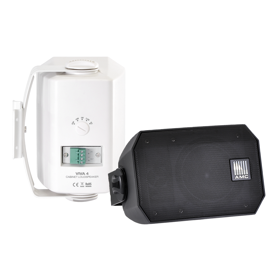 362845-viva-4wt-white-4779027621753-0.webp Shure Wall Mount Plastic Loudspeakers VIVA 4 20 W White/Black 89 dB
