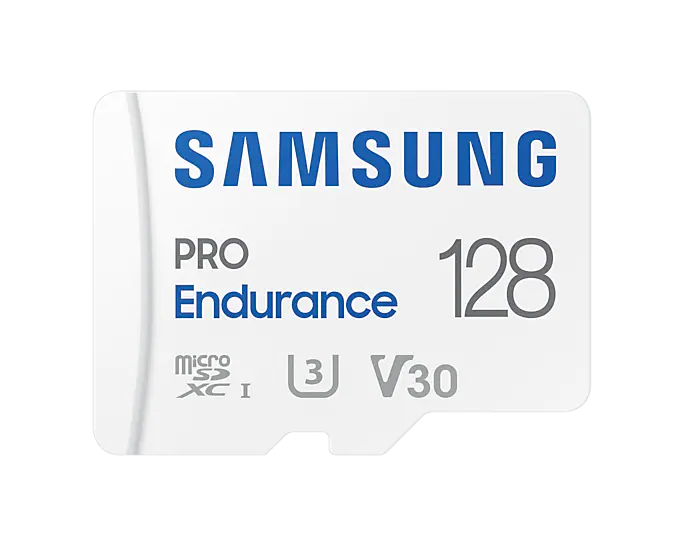 363041-mb-mj128ka-eu-8806092767256-0.webp Samsung PRO Endurance 128 GB MicroSD kortelė su U3, V30 klase