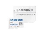 MicroSD kortelė Samsung PRO Endurance su SD adapteriu, matoma iš šono