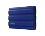 SAMSUNG T7 išorinis SSD, matomas iš šono su USB 3.2 jungtimi