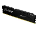 Atminties modulis Kingston Fury Beast, matomas iš šono, su 288-pin DIMM jungtimis
