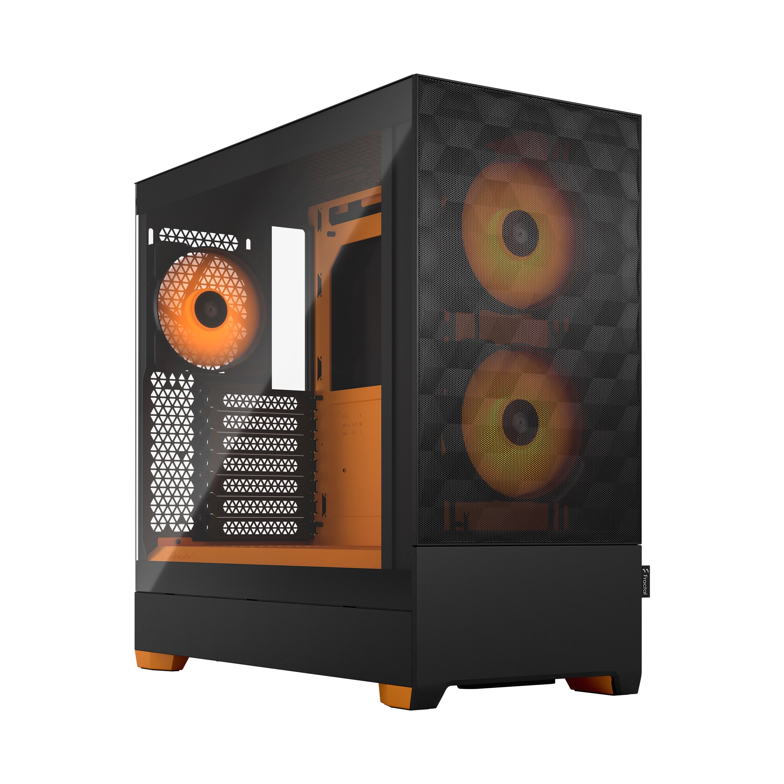364817-fd-c-por1a-05-7340172703020-0.webp Fractal Design Pop Air RGB Side window Orange Core TG Clear Tint ATX, mATX, Mini ITX ATX
