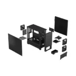 Fractal Design   Pop Silent   Side window   Black Solid   ATX, mATX, Mini ITX   ATX