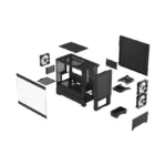 Fractal Design   Pop Mini Air RGB   Side window   Black TG Clear Tint   mATX, Mini ITX   ATX