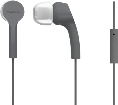 Koss   Headphones   KEB9iGRY   Wired   In-ear   Microphone   Gray