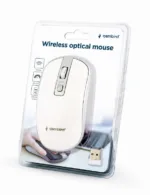Belaidė optinė pelė Gembird, šoninis vaizdas su USB jungtimi