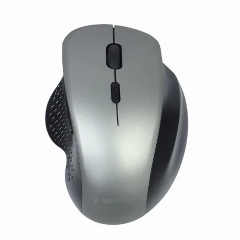 Gembird belaidė optinė pelė MUSW-6B-02-BG, USB jungtis, juoda-sidabrinė