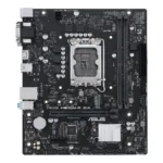 Asus   PRIME H610M-R D4-SI   Processor family Intel   Processor socket LGA1700   DDR4 DIMM   Memory slots 2   Supported hard disk drive interfaces SATA, M.2   Number of SATA connectors 4   Chipset Intel H610   Mic-ATX