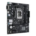Asus   PRIME H610M-R D4-SI   Processor family Intel   Processor socket LGA1700   DDR4 DIMM   Memory slots 2   Supported hard disk drive interfaces SATA, M.2   Number of SATA connectors 4   Chipset Intel H610   Mic-ATX