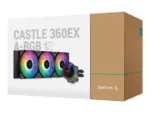 Deepcool   CASTLE 360EX RGB   Black   Intel, AMD   CPU Liquid Cooler