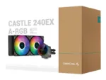 Deepcool   CASTLE 240EX A-RGB   Black   Intel, AMD   CPU Liquid Cooler