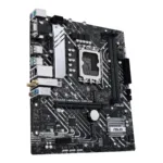 Asus   PRIME H610M-A WIFI D4   Processor family Intel   Processor socket  LGA1700   DDR4 DIMM   Memory slots 2   Supported hard disk drive interfaces 	SATA, M.2   Number of SATA connectors 4   Chipset  Intel H610   mATX